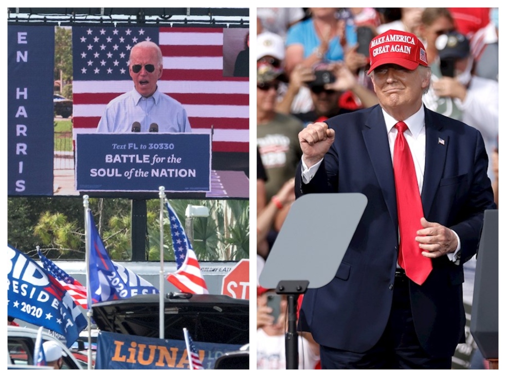 Donald Trump y Joe Biden coinciden en Florida: dos visiones de país