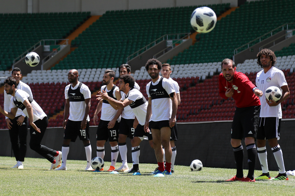 Salah volvió a entrenar con Egipto