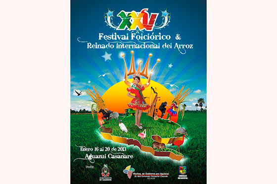 Casanare celebra el XXV Festival Folclórico y Reinado Internacional del Arroz