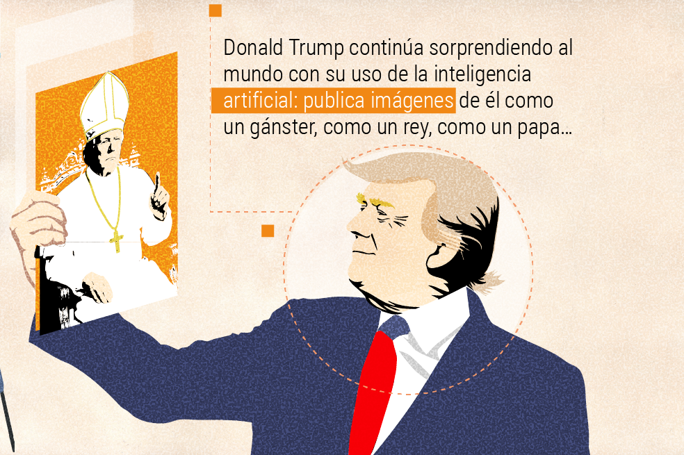 El uso de Trump de la inteligencia artificial.