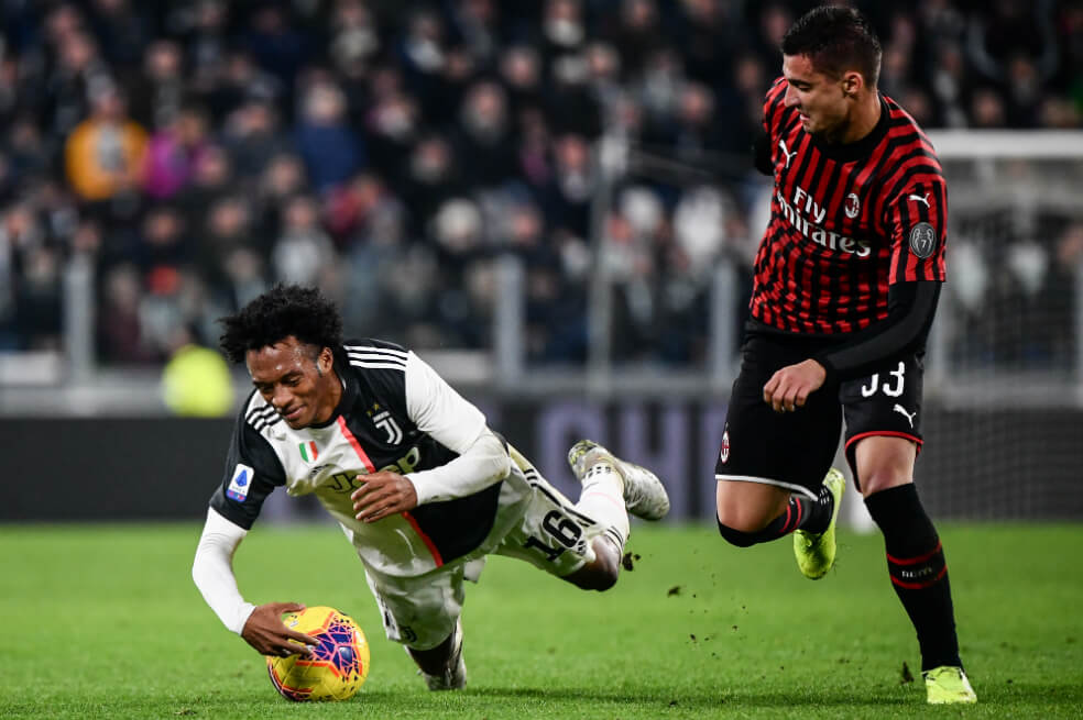 Cuadrado, titular en el triunfo de Juve sobre Milan