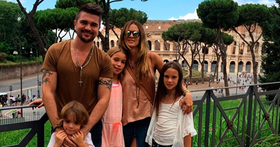 Juanes disfruta sus vacaciones en Italia junto a sus grandes amores