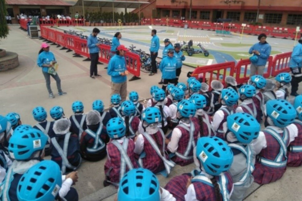 Distrito creó parque itinerante para educar a los niños en seguridad vial