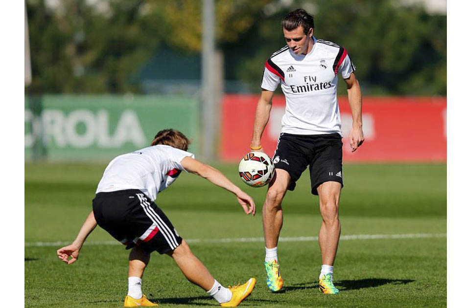 Gareth Bale volvió a entrenarse con el Real Madrid