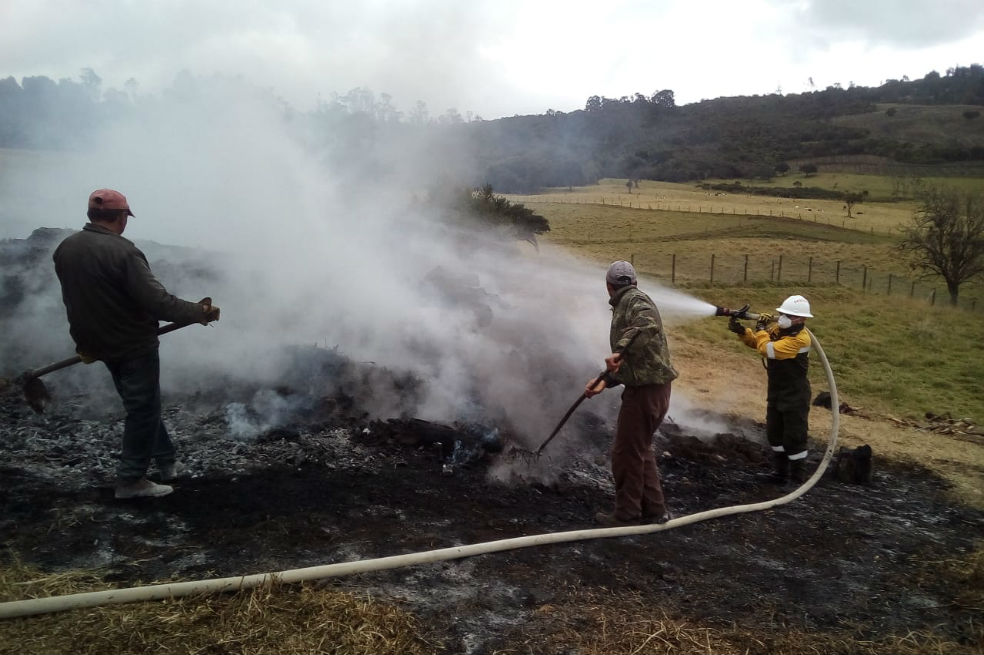 No cesan incendios en Cundinamarca: ya son 163 las hectáreas arrasadas