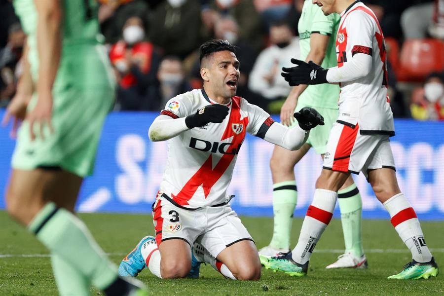 Falcao fue titular en la derrota de Rayo Vallecano contra Athletic de Bilbao