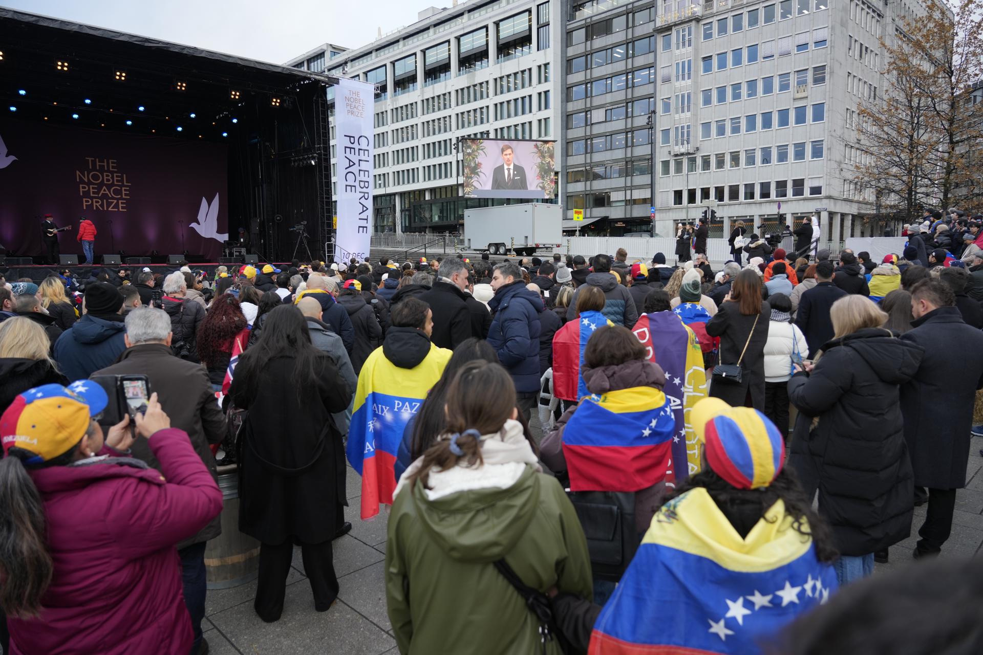 Ceremonia entrega Premio Nobel de Paz a María Corina Machado