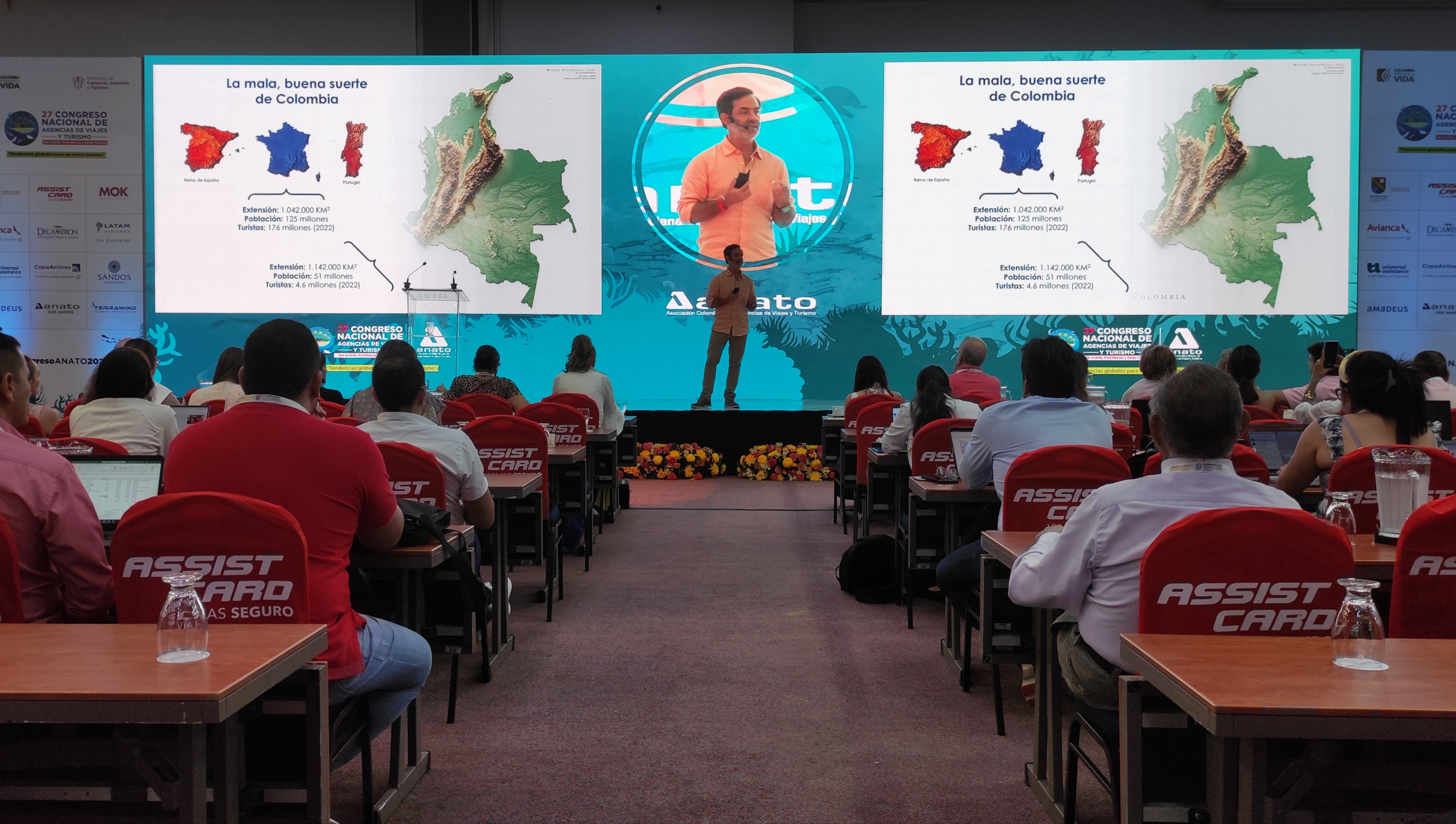 Julián Guerrero fue uno de los panelistas del Congreso Nacional de Agencias de Viajes y Turismo celebrado recientemente en San Andrés.