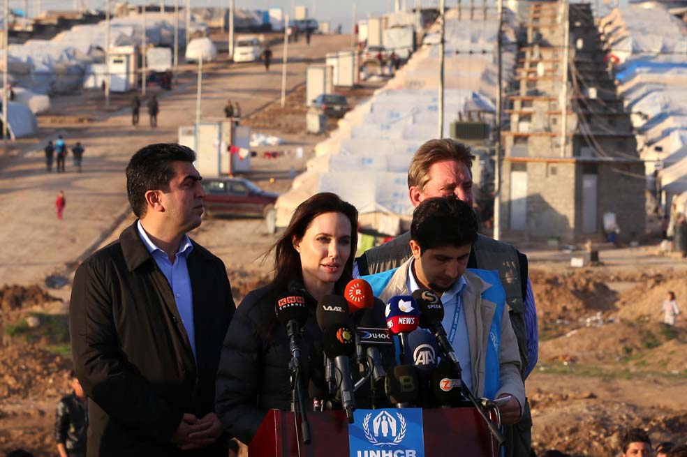 Angelina Jolie denuncia el sufrimiento de los refugiados iraquíes