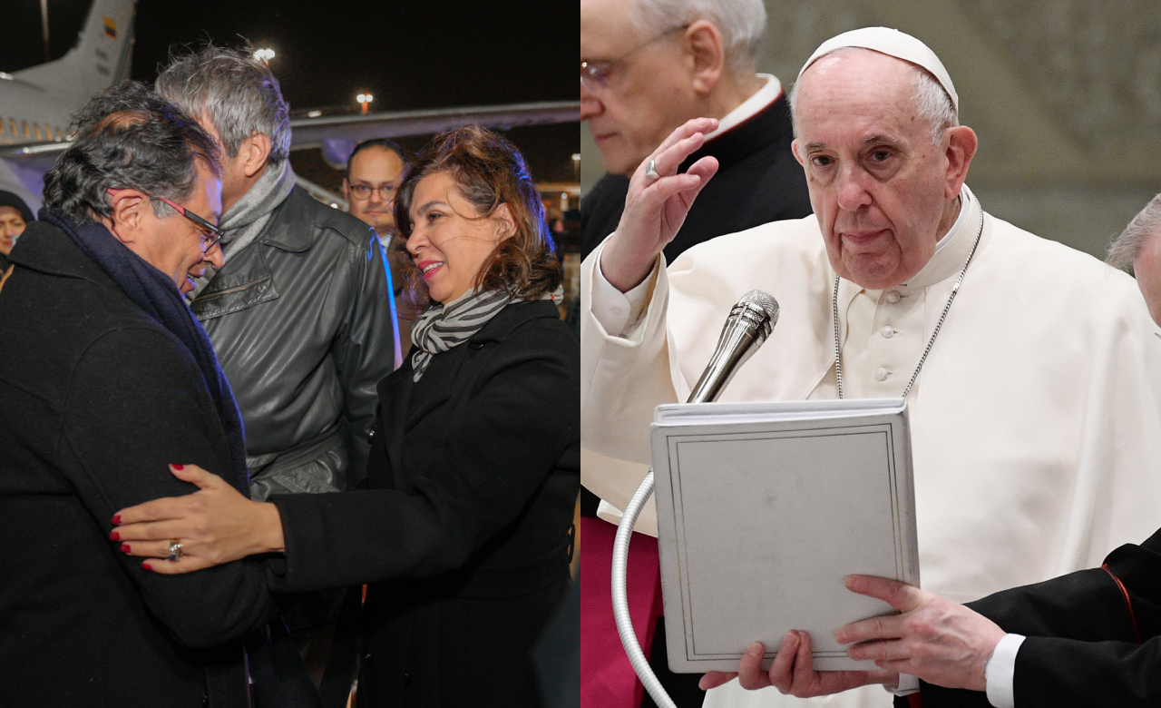 El presidente Petro ya está en Roma para su reunión con el papa Francisco