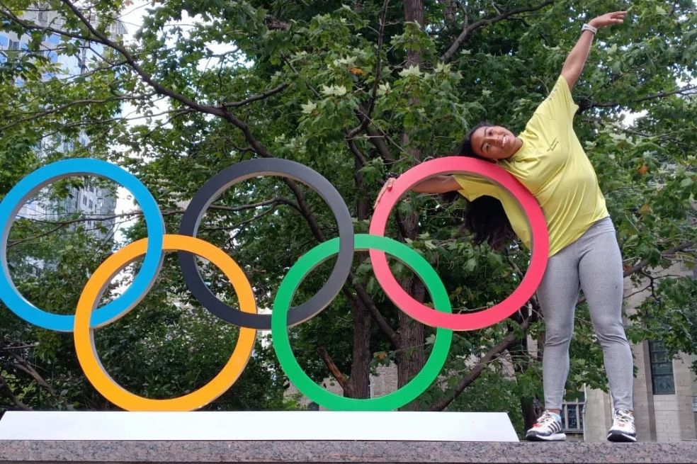 La patinadora colombiana Isabela Caicedo.