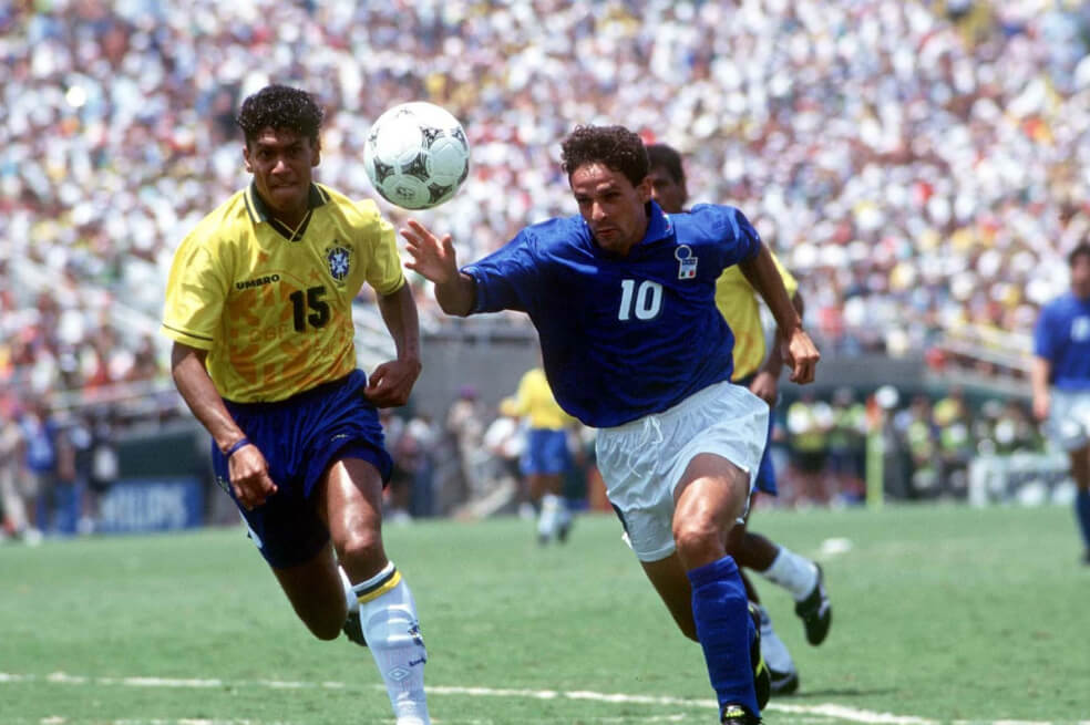 Roberto Baggio fue subcampeón con Italia en el Mundial de Estados Unidos 94. / Getty Images