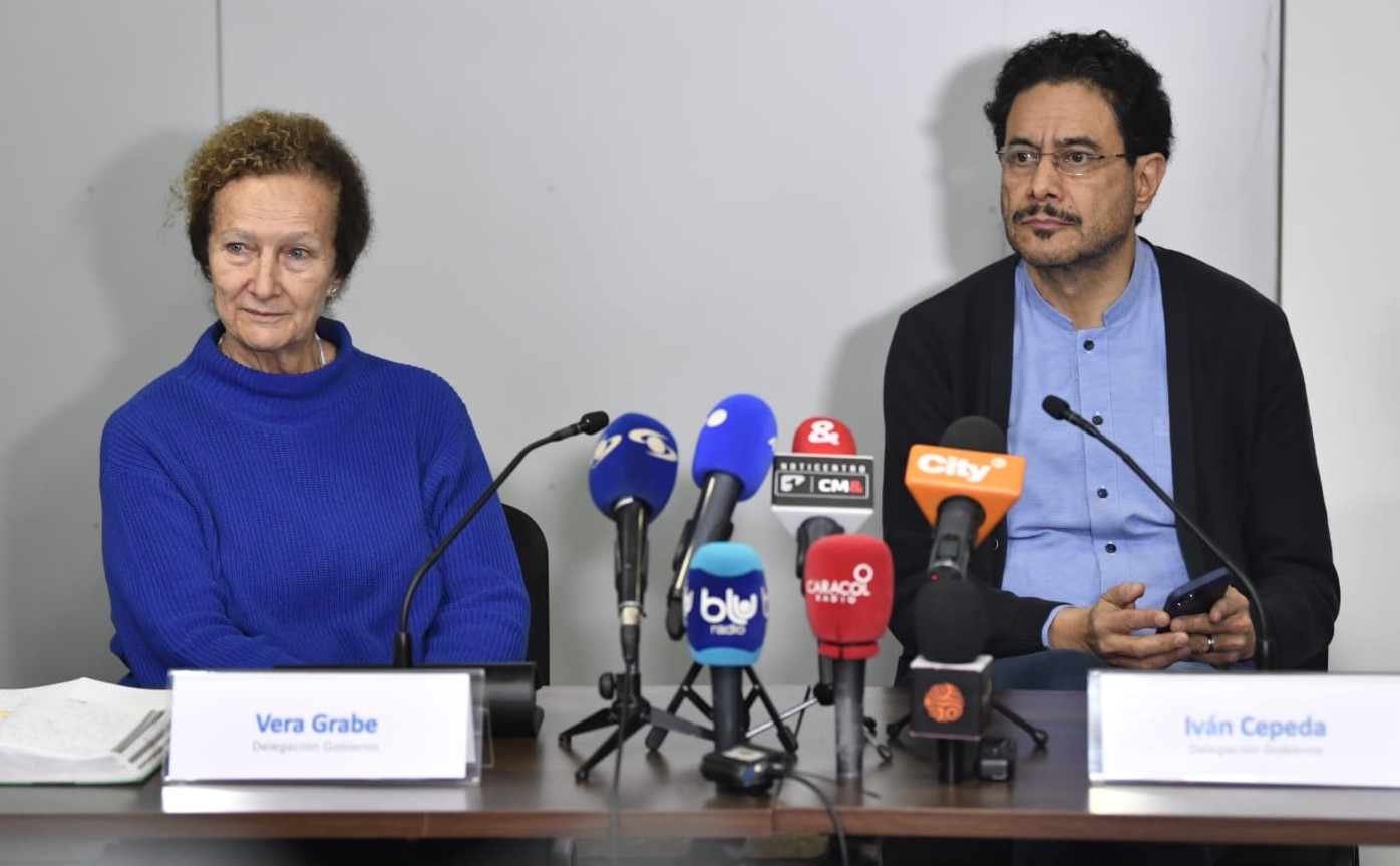 Vera Grabe e Iván Cepeda llevan las riendas de la delegación del Gobierno en la mesa de diálogos con el ELN.