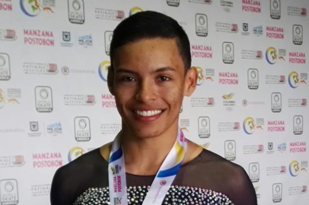 Brayan Carreño, un patinador con alma de salsero