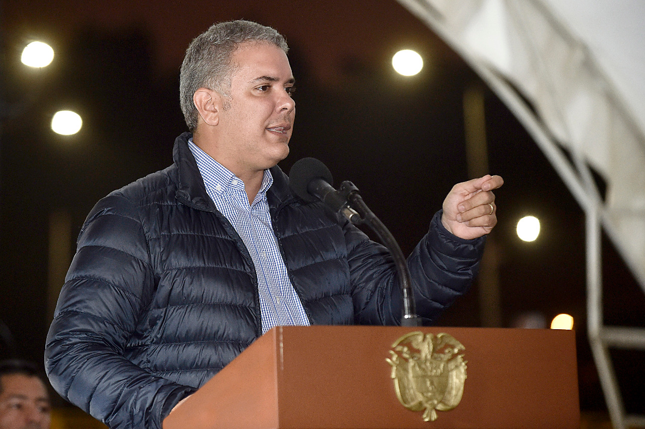 Colombia está comprometida con el apoyo humanitario: Duque en conversación telefónica con Guaidó