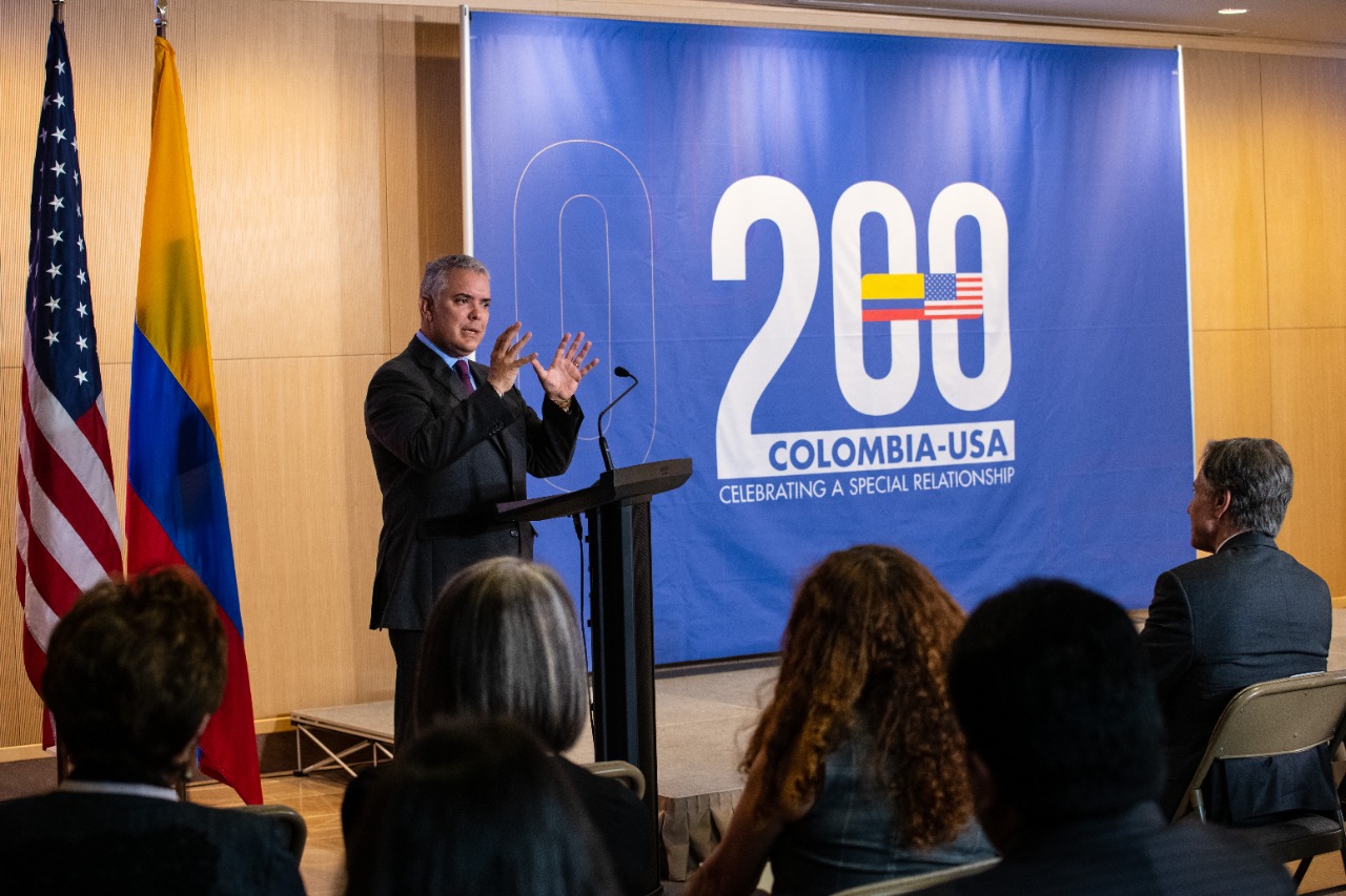 “Vamos a ser respetuosos del resultado”: Duque, durante encuentro con Blinken