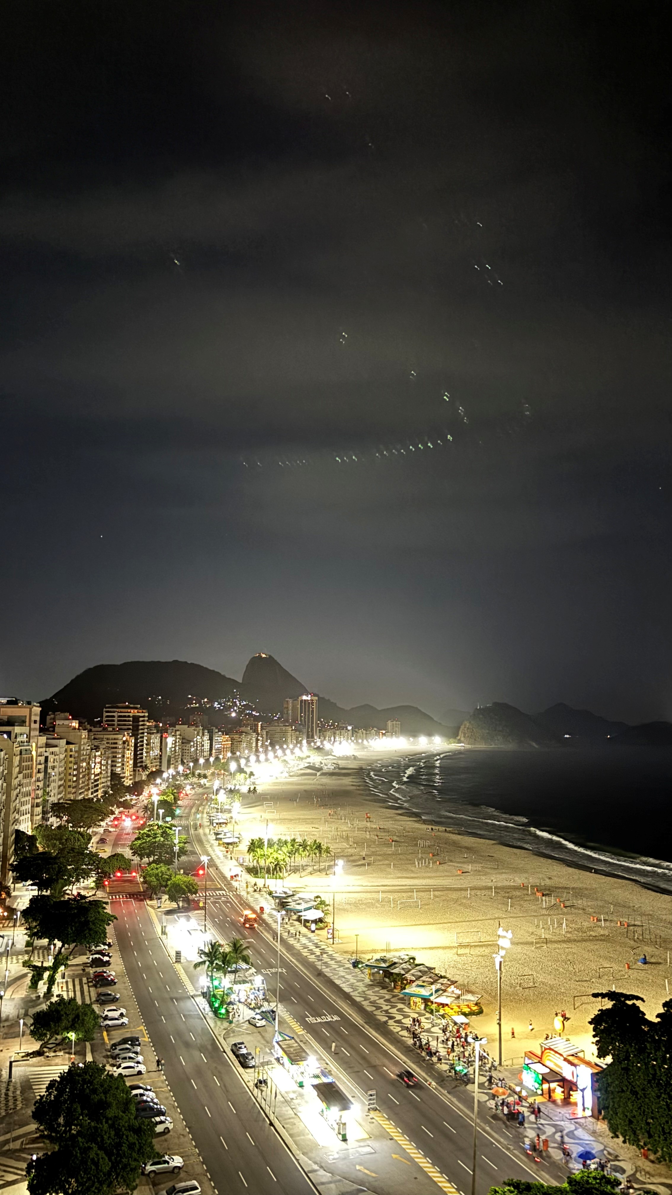 Vista de la playa de Copacabana desde el hotel Pestana Rio Atlântica.