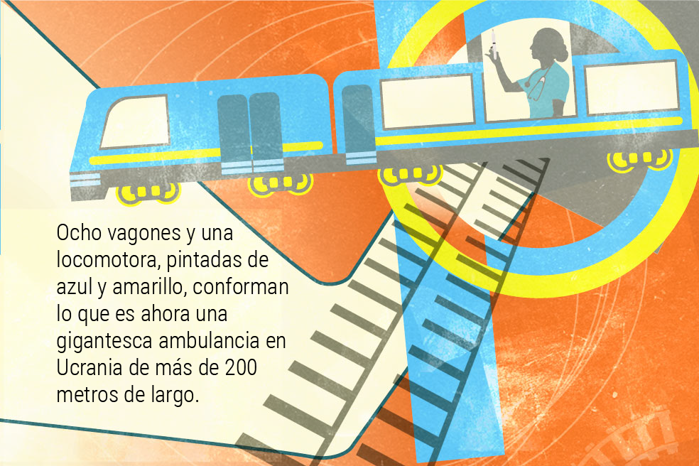 Así evacúan a los enfermos en Ucrania.