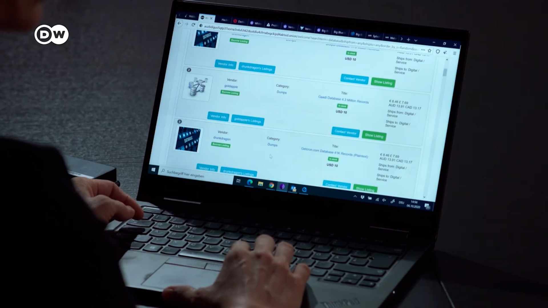 El mercado de datos de la Darknet