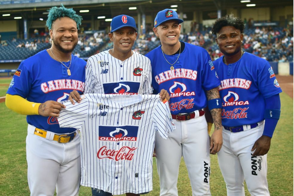 A los Caimanes de Gio Urshela, líderes en la liga de béisbol, los visitó Bacca