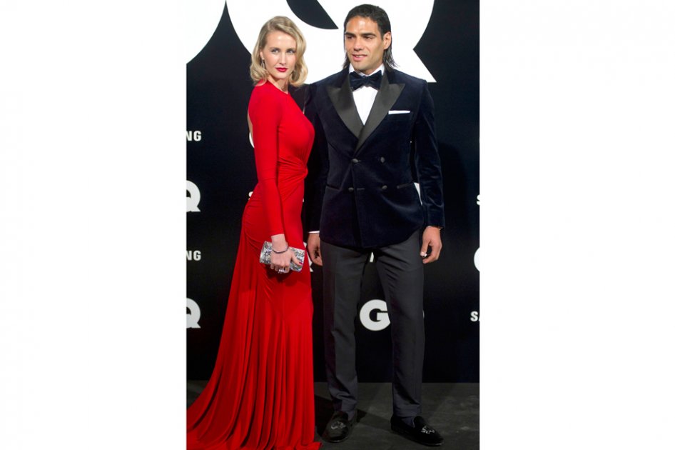 Lorelei Tarón y Radamel Falcao.