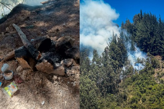 ¡No aprendemos! Fogata habría generado incendio en límites entre Chía y Tabio