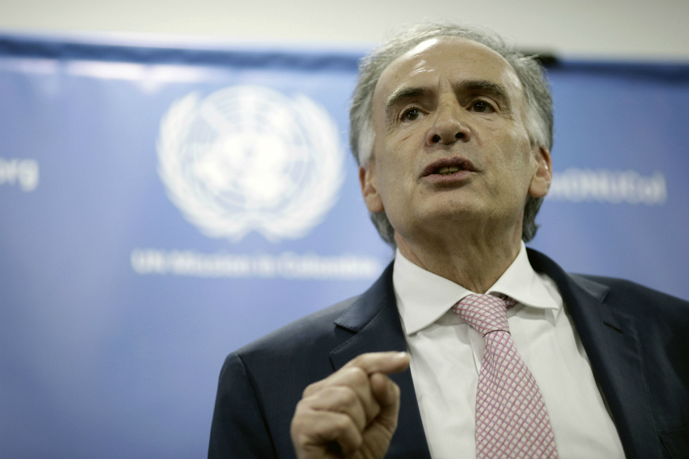 Colombia es un ejemplo para la comunidad internacional: jefe de Misión de la ONU