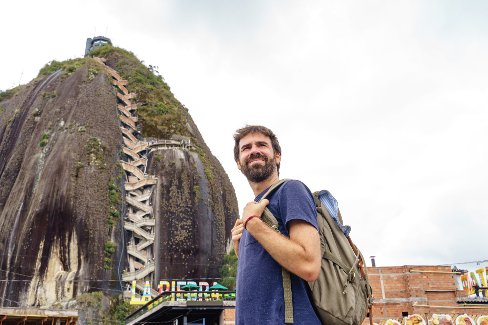 La Piedra del Peñol es uno de los atractivos turísticos más visitados cuando los viajeros visitan Guatapé, en Antioquia.