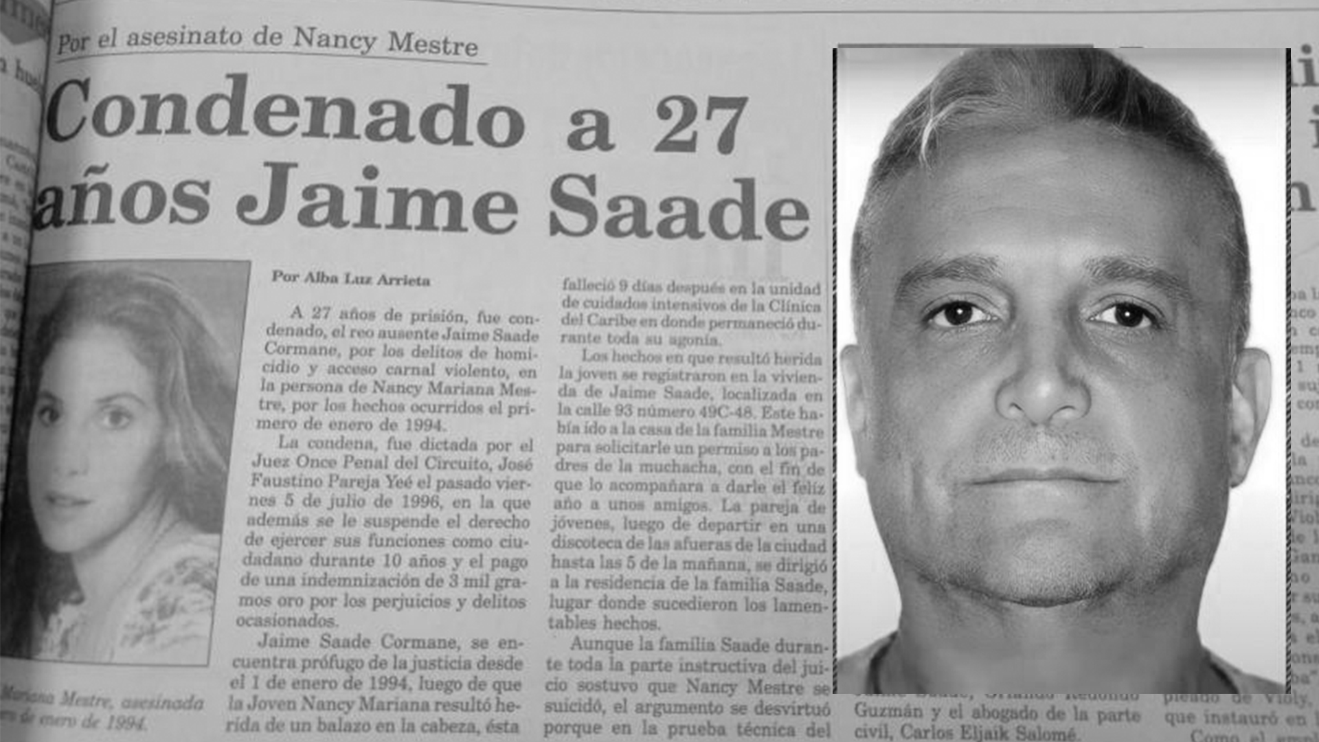 Tribunal de Valledupar confirma condena contra Jaime Saade, asesino de Nancy Maestre