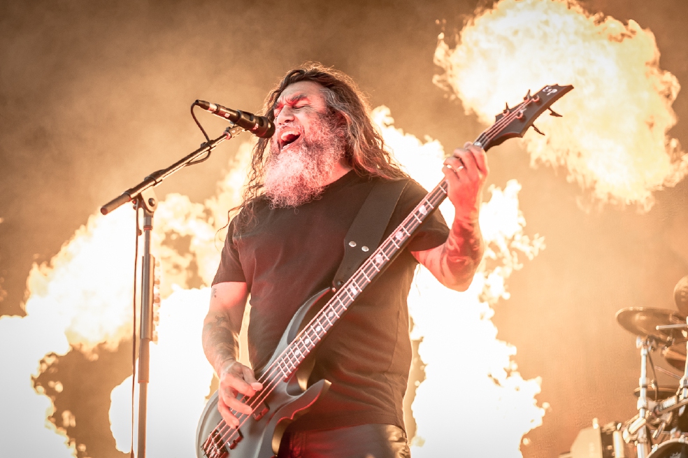 Tom Araya, vocalista de la banda, de origen chileno. / Cortesía