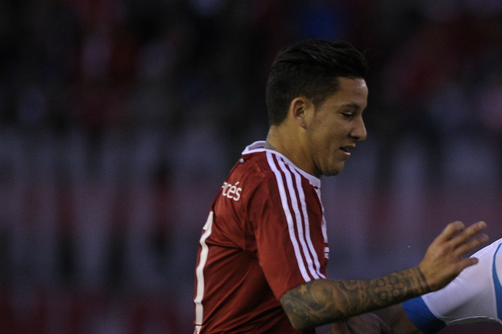 Sebastián Driussi, delantero de River Plate, uno de los que dio positivo en los controles antidopaje de la Conmebol. / AFP