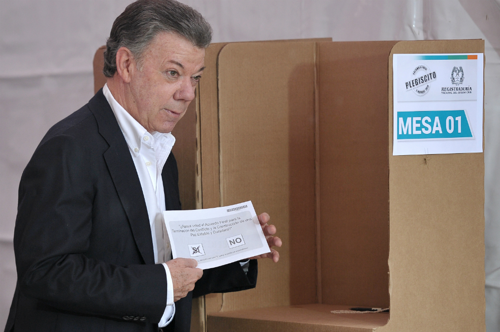 Diez imágenes del plebiscito para refrendar la paz. Un año después.