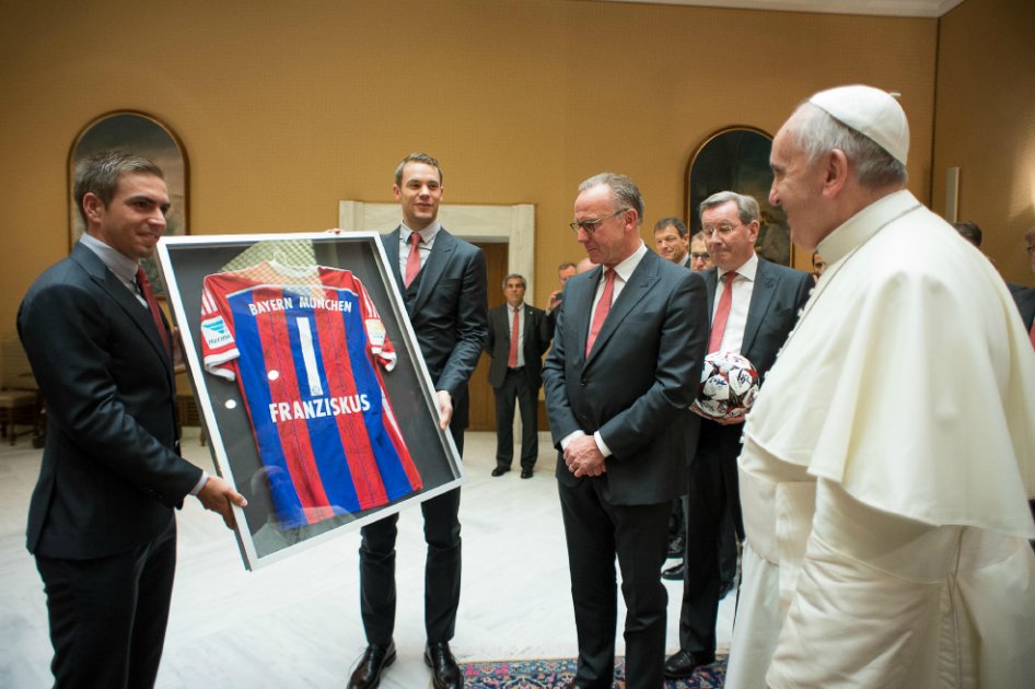 El papa Francisco le dio la bendición al sorprendente Bayern Múnich de Pep Guardiola