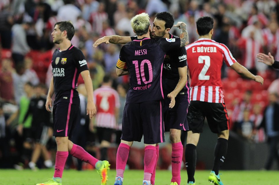Barcelona soportó difícil partido contra el Athletic y ganó 0-1