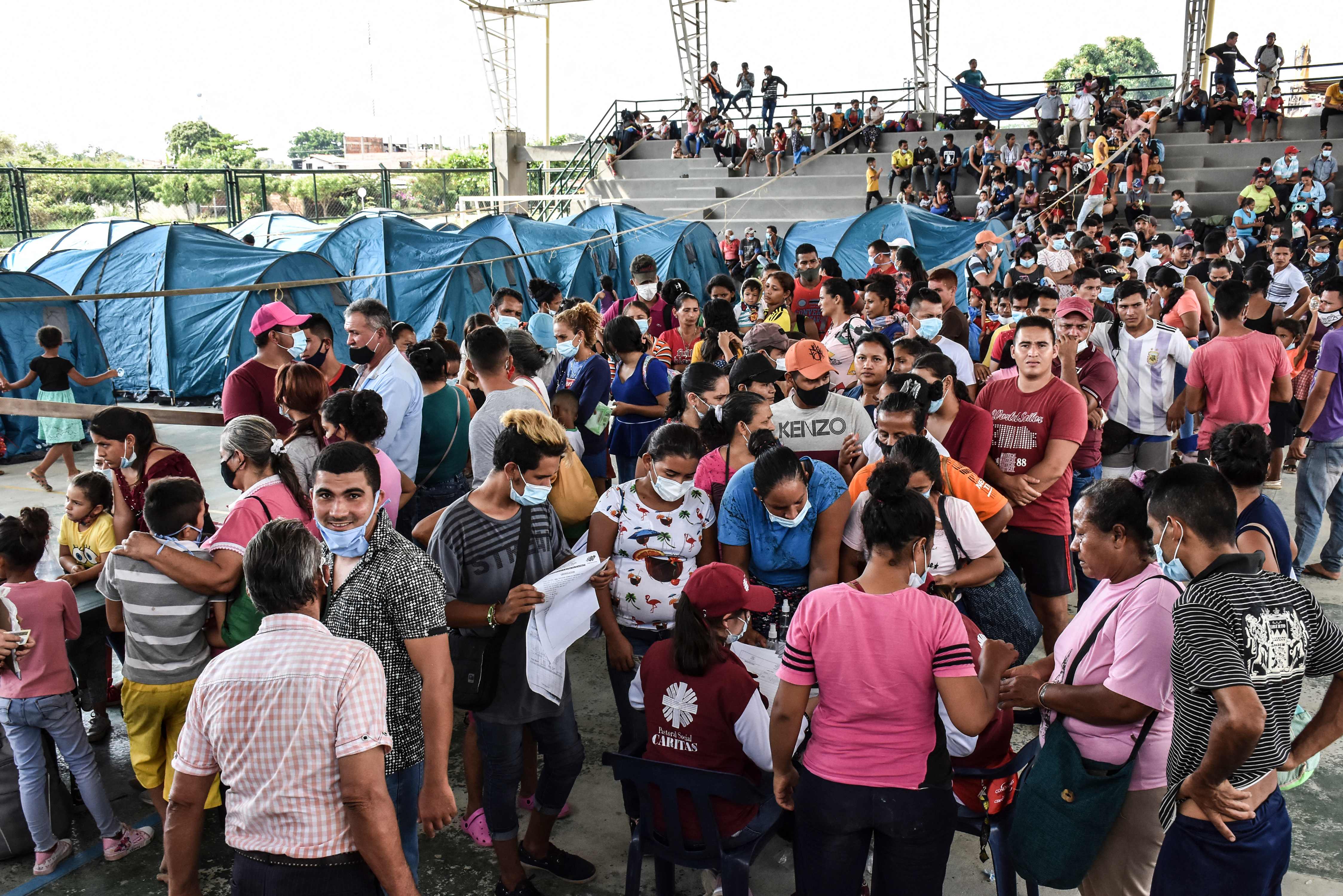 Autoridades colombianas aseguran que ya son más de 3.000 las personas venezolanas en albergues colombianos.