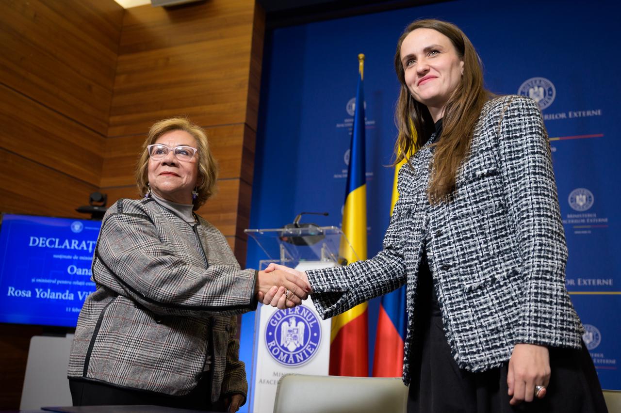 La canciller Rosa Villavicencio abre embajada en Rumania y otros datos de su gira por Europa