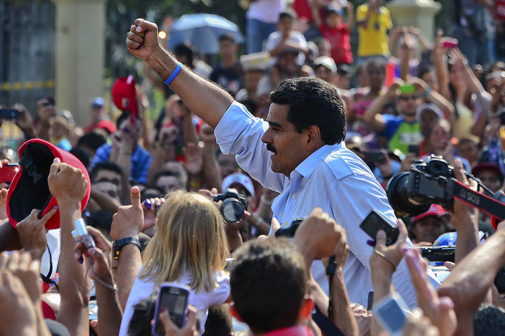 La victoria electoral de Maduro, en imágenes