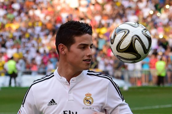James ha vendido más de medio millón de camisetas en el Real Madrid