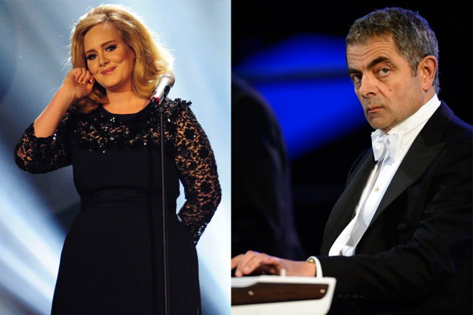 Adele y "Mr Bean", condecorados por Isabel II