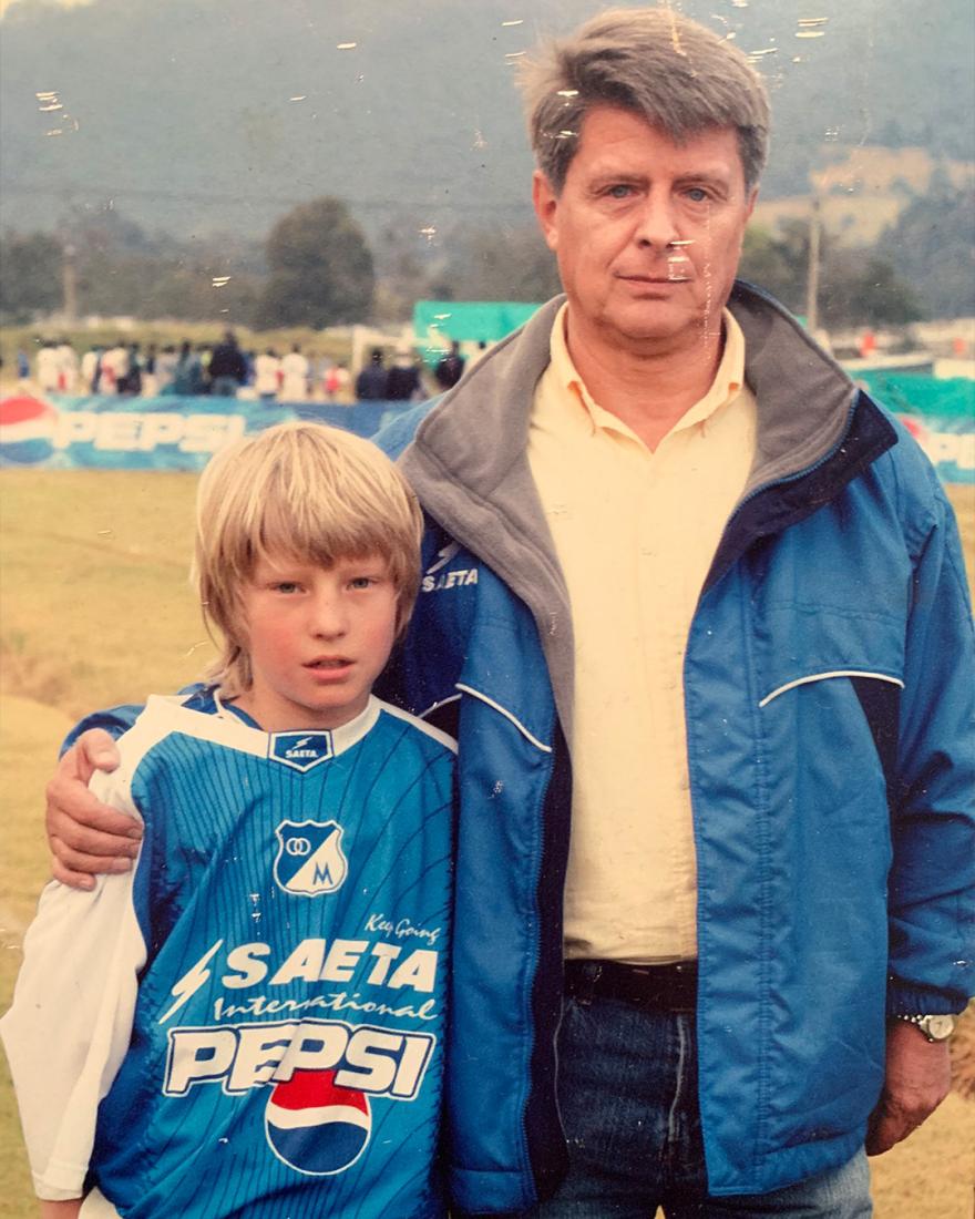 Andrés Llinás desde niño tuvo el sueño de jugar en Millonarios.