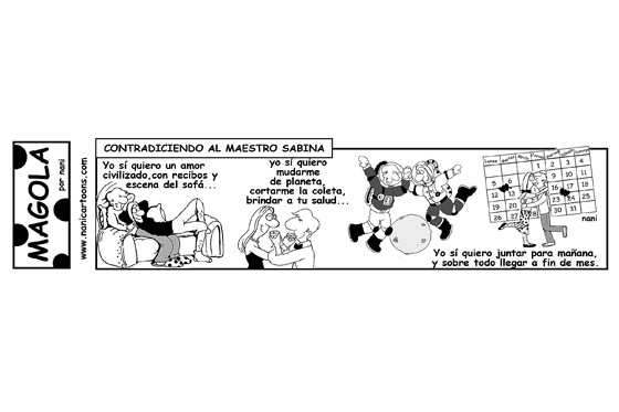 Contradiciendo al maestro Sabina