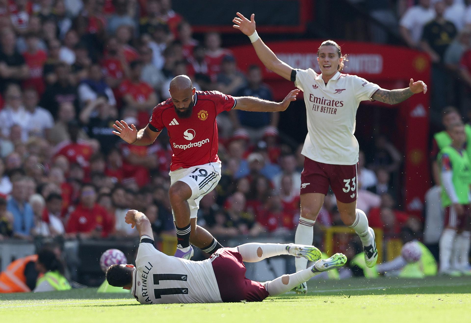 Arsenal arrancó la Premier League con pie derecho: triunfo sobre Manchester United