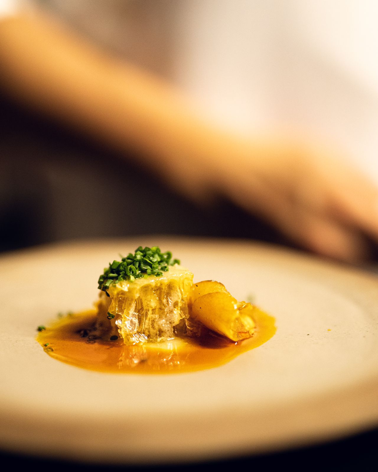Panal de miel y tamal