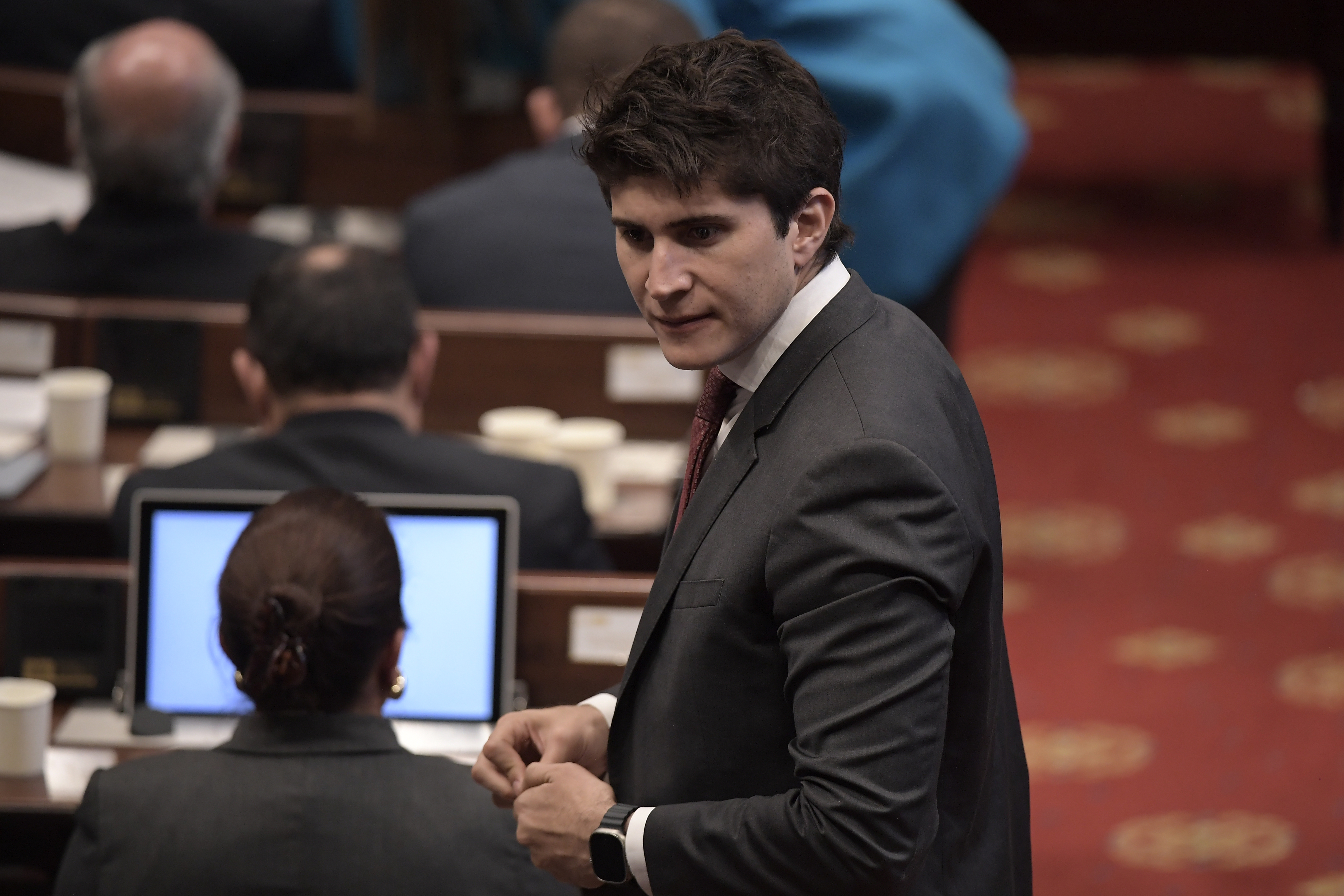 Miembro de la Cámara de Representantes de Colombia, durante la elección de Carlos Hernán Rodríguez como Contralor General
