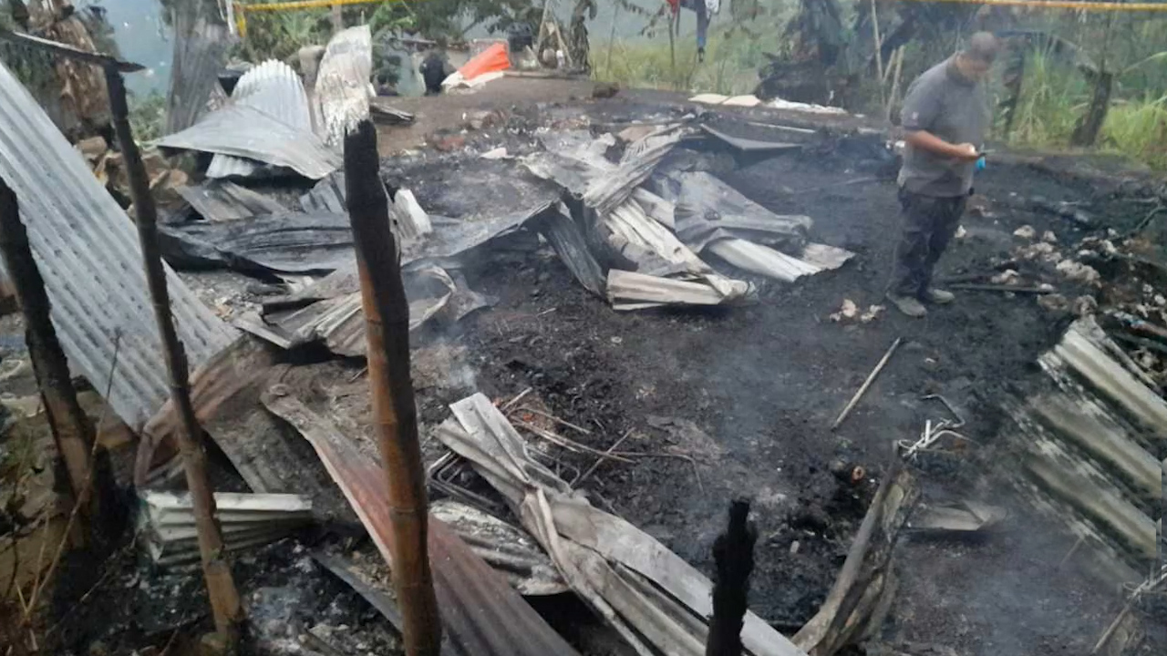 Dos niños murieron por incendio en su casa en Barbosa, Antioquia