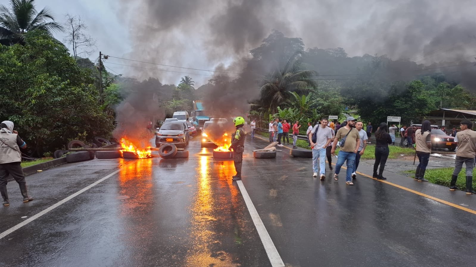 Comunidades indígenas bloquearon la vía Buga – Buenaventura