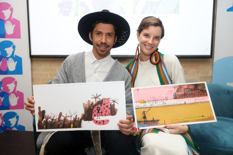 Valerio (ilustrador) y Ana Wills