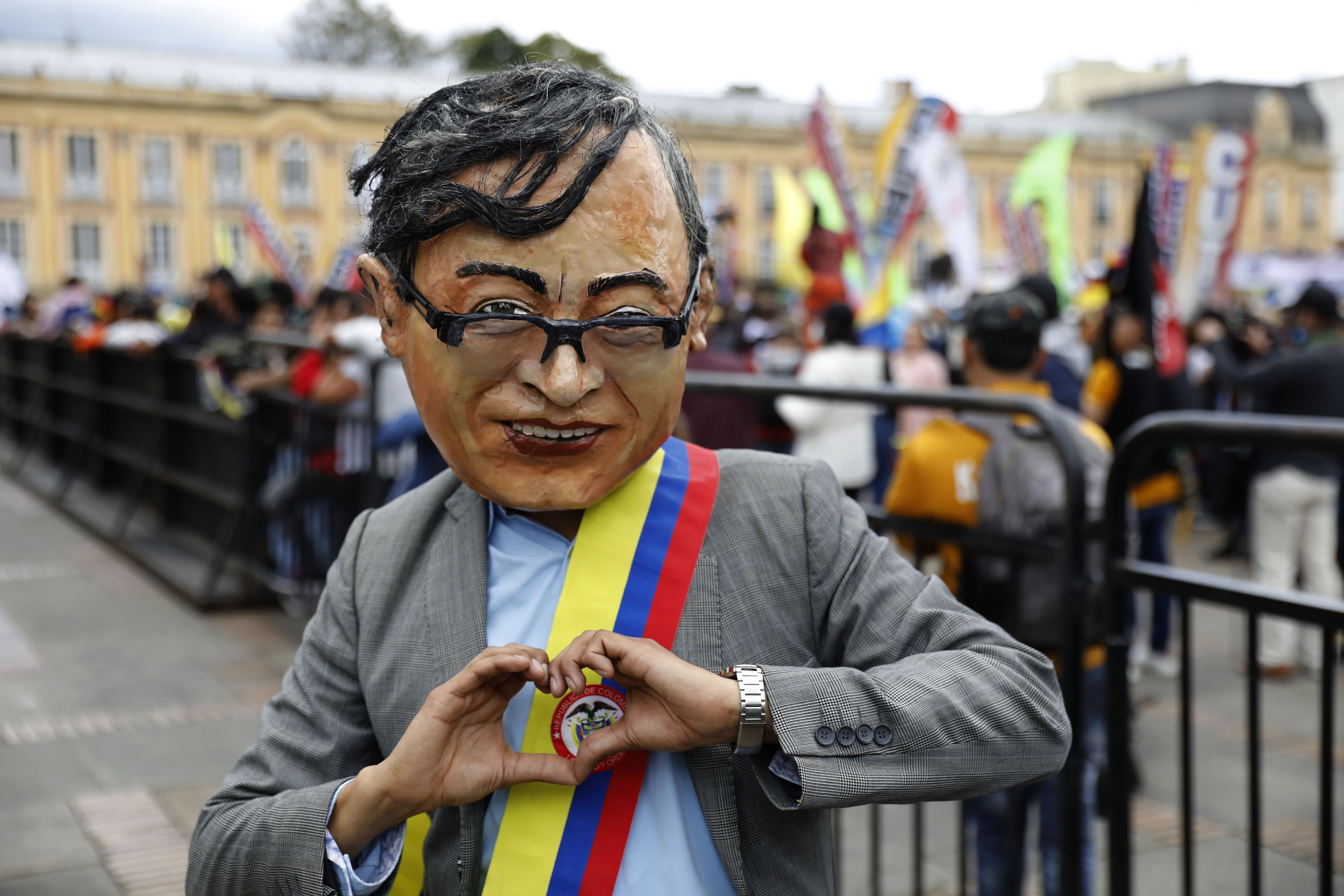 Así fueron las marchas a favor de Petro en Bogotá, Cali y Barranquilla