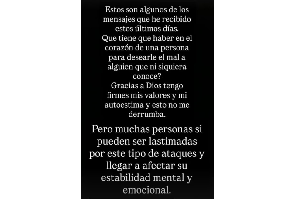 La reina de belleza se refirió a los comentarios negativos que ha recibido tras las acusaciones de supuesto fraude en la edición número 74 de Miss Universo.