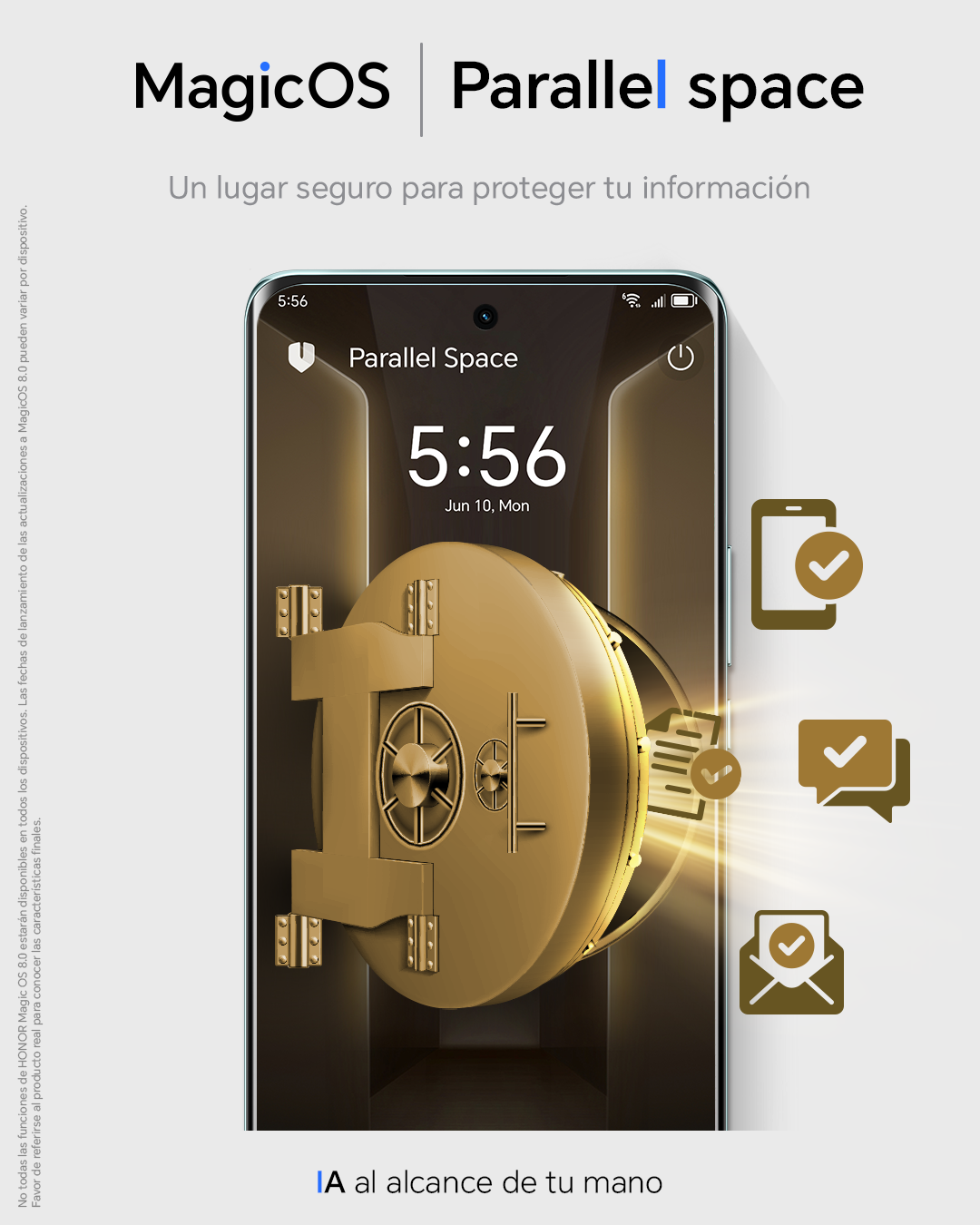 Los datos más privados están a salvo con HONOR.